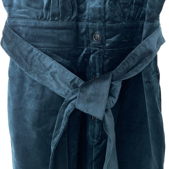 Anthropologie Maeve Velvet Halter Crop Jumpsuit Size 4 - Picture 11 of 14